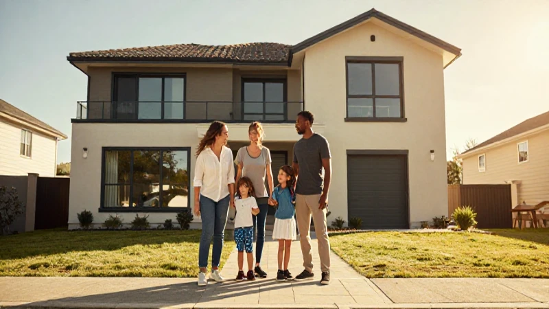 Familia diversa, hogar moderno, luz cálida