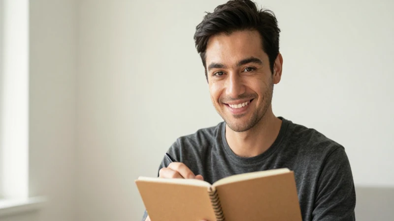 Quieres conocer el simulador de préstamos de Yo te presto 8 Sonrisa amigable, libreta y luz cálida