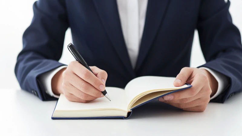 Profesional de negocios, luz brillante y enfoque selectivo