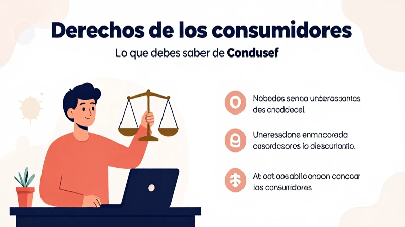 Condusef: Qué contenido clave deben conocer los consumidores 7 Condusef informa sobre derechos del consumidor.