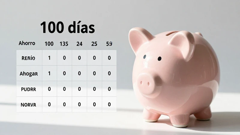 Ahorra 100 días, paso a paso