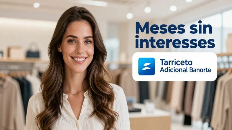 Tarjeta Adicional Banorte: Beneficios de Banorte por Ti 17 Mujer sonríe en tienda con ofertas Banorte.