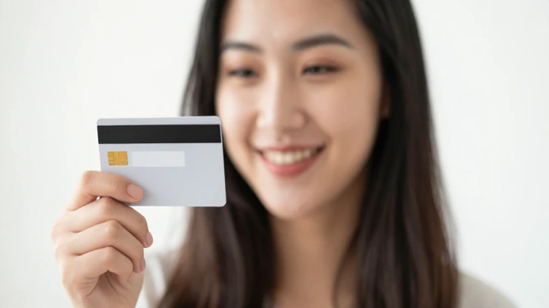 Tarjeta Adicional Banorte: Beneficios de Banorte por Ti 16 Retrato cálido de una mujer sonriendo con tarjeta crédito.