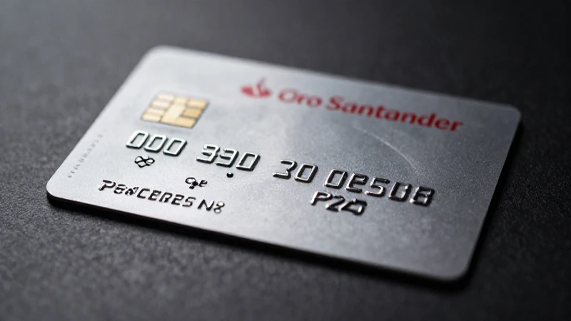 Tarjeta Amex Oro Santander, diseño elegante