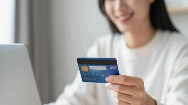 Cuáles son las mejores opciones de tarjeta de crédito garantizada 7 Usuario feliz usa tarjeta en interior moderno