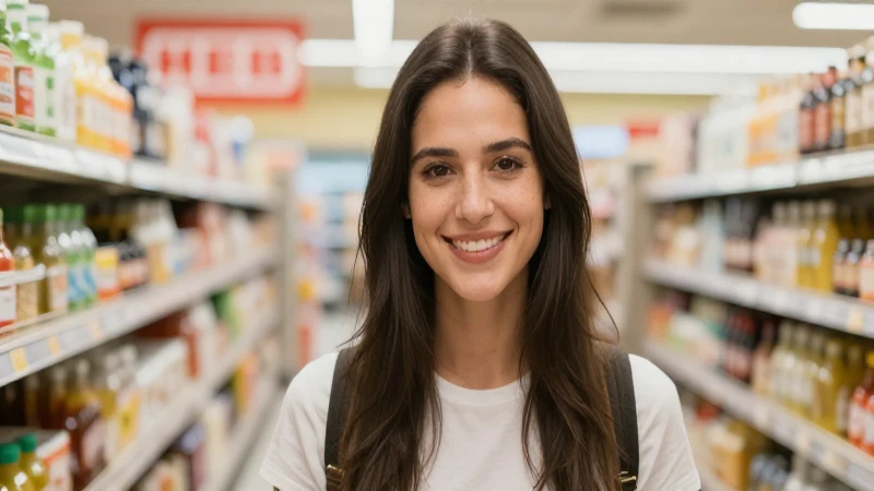 Tarjeta HEB Afirme: Beneficios y Ventajas Exclusivas 12 Mujer sonríe en un supermercado HEB