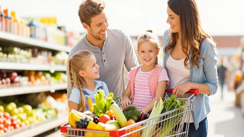 Tarjeta HEB Afirme: Beneficios y Ventajas Exclusivas 9 Familia sonriente comprando verduras bajo sol