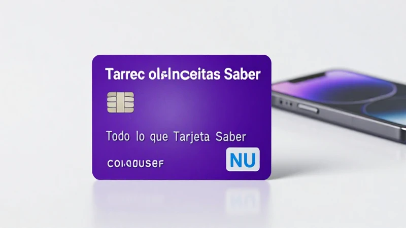 Tarjeta Nu, móvil y luz en estética moderna.