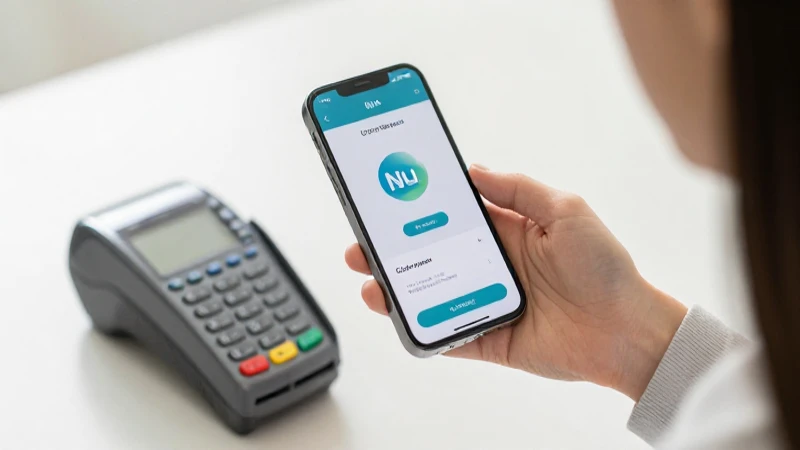 Pago móvil con Nu en comercios.