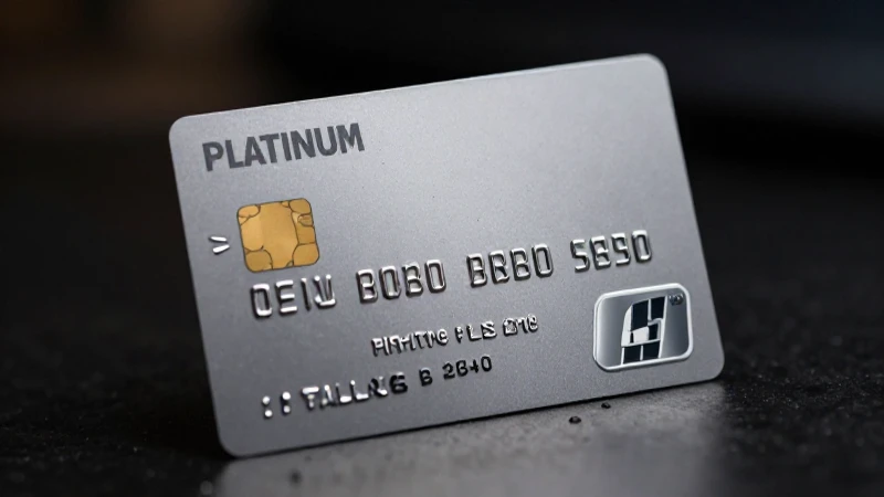 Tarjeta Platinum, elegante y moderna