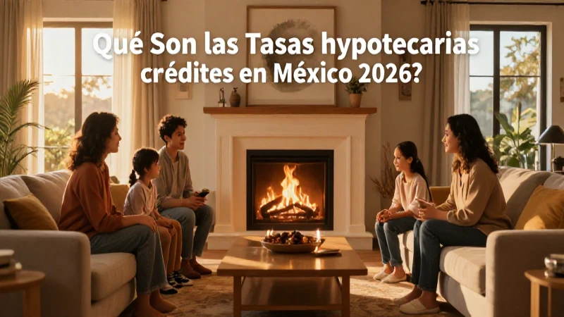 Hogar cálido con tasas hipotecarias mexicanas del 2026.