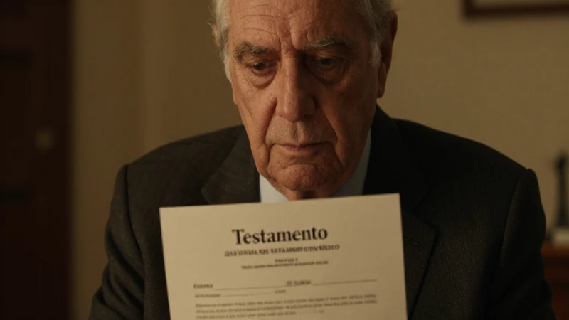 Hombres mayores, testamentos y requisitos legales.