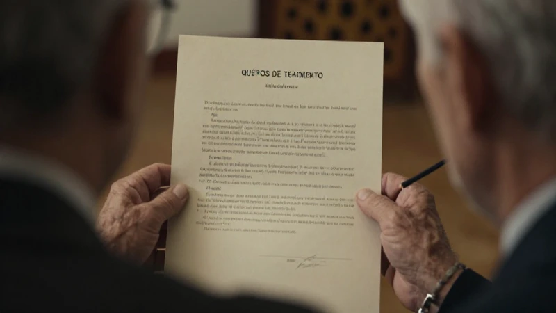 Testamento: documentación para un hombre mayor.