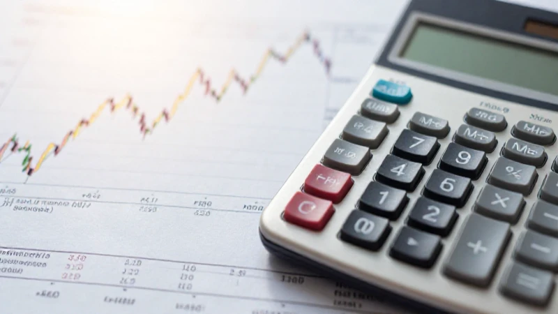 Análisis financiero con gráficos y calculadora