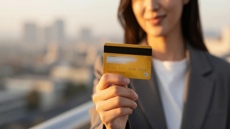 Cuáles son los tipos de tarjetas bancarias y cómo elegir la mejor 10 Mujer sostiene tarjetas en ambiente cálido