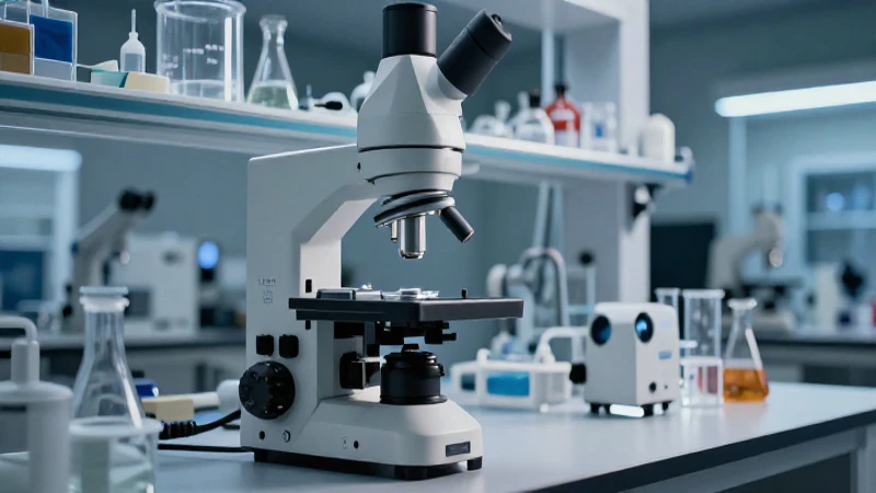 Laboratorio moderno con equipo científico de alta resolución