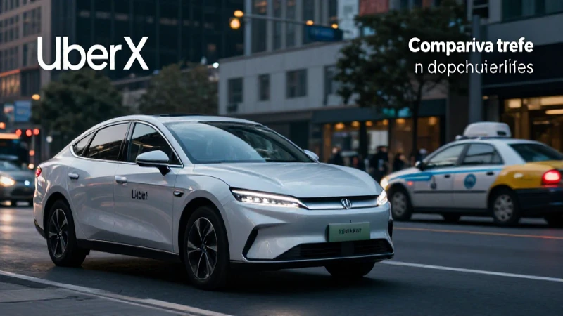 UberX compara tarifas con taxis tradicionales.