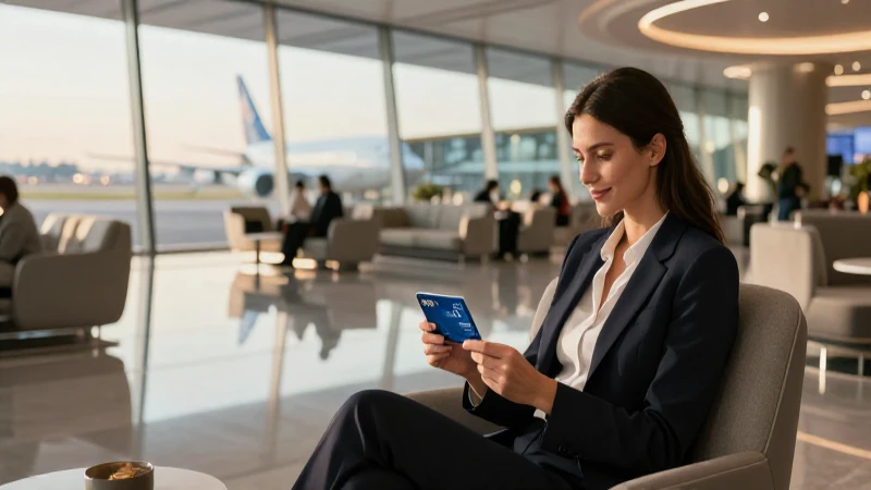 Mujer disfruta lujo viajando con BBVA Infinite.