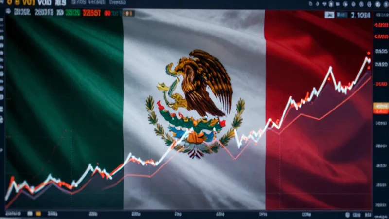 Gráfico VOO en estudio, fondo mexicano