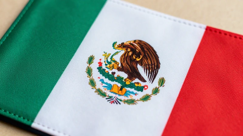 Billetera, bandera mexicana, iluminación suave.